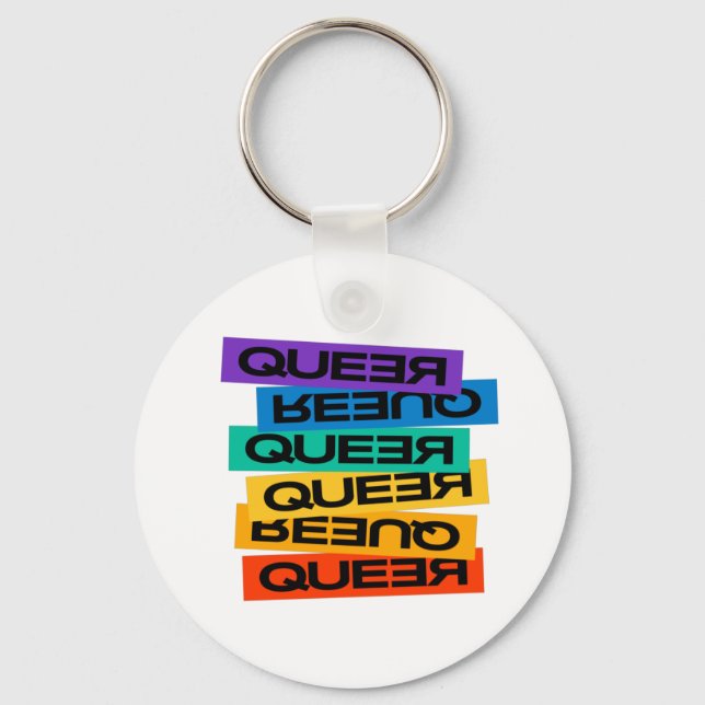 Chaveiro Magnet Do Carro. LGBT+Orgulho. Queer. (Frente)