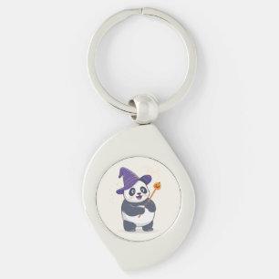 Chaveiro Mago Panda Caprichoso com Chapéu Mágico
