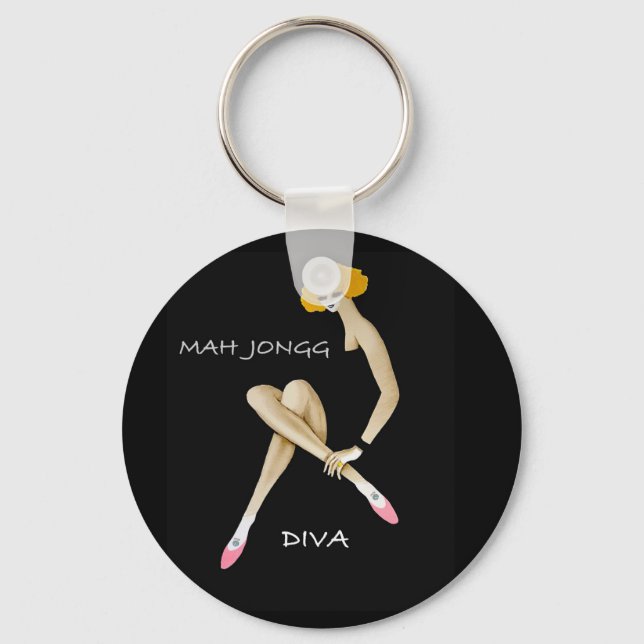 Chaveiro Mah Jongg Diva Key Chain (Frente)