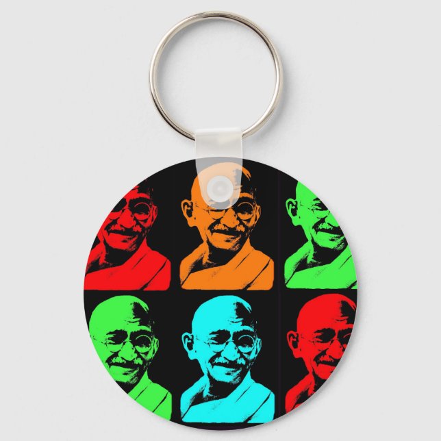 Chaveiro Mahatma Gandhi Collage (Frente)