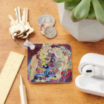 Chaveiro Maiden (Virgem), Gustav Klimt, Vintage Art Nouveau<br><div class="desc">O Maiden (também conhecido como A Virgem) (1913), de Gustav Klimt, é uma pintura de retrato simbólico da Era Vitoriana Art Nouveau. Várias mulheres bocejando, esticando e dormindo em uma cama coberta de cobertores coloridos de padrão de mosaico. Sobre o artista: Gustav Klimt (1862-1918) era um pintor simbolista austríaco e...</div>