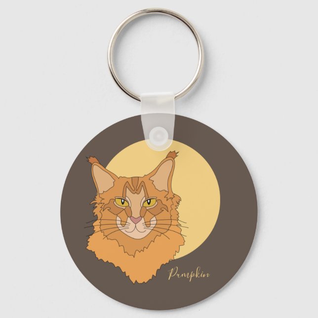 Chaveiro Maine Coon Cat (Frente)