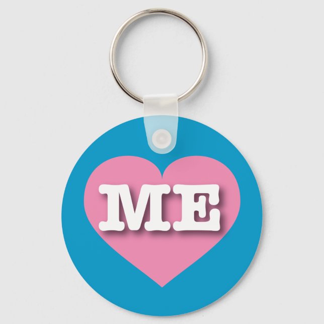 Chaveiro Maine Pink Heart - Eu me amo (Frente)