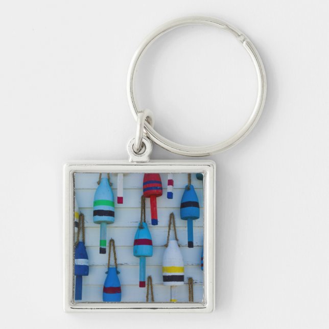 Chaveiro Maine, Stonington, boias decorativas de lagosta (Frente)