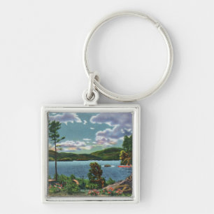Chaveiro MaineView da montanha do Squaw e do lago Moosehead
