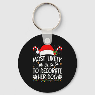 Chaveiro Mais Propensa a Decorar o Natal de Amante de Cacho