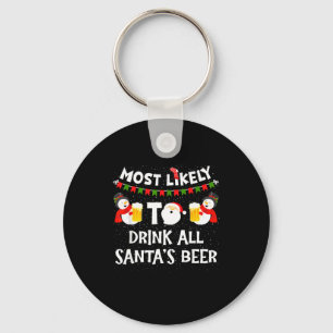 Chaveiro Mais Propenso a Beber Toda a Cerveja do Papai Noel