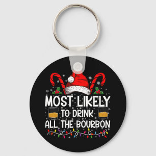 Chaveiro Mais Propenso a Beber Todo o Bourbon no Natal
