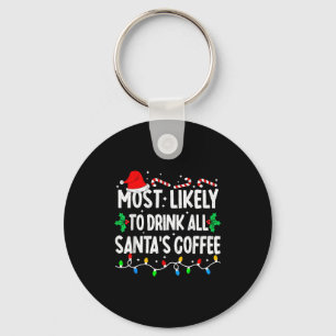 Chaveiro Mais Propenso a Beber Todo o Café do Papai Noel Co
