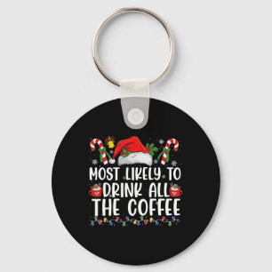 Chaveiro Mais Propenso a Beber Todo o Café do Papai Noel Co