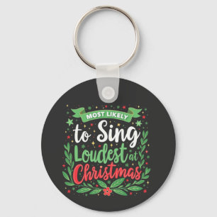 Chaveiro Mais propenso a cantar mais alto no Natal