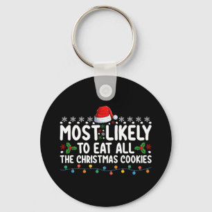 Chaveiro Mais Propenso a Comer Todos os Biscoitos de Natal 