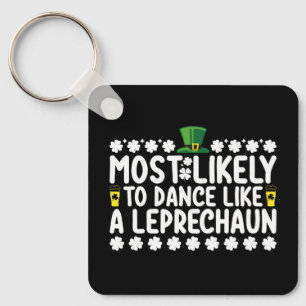 Chaveiro Mais Propenso a Dançar Como Um Duende St Patricks