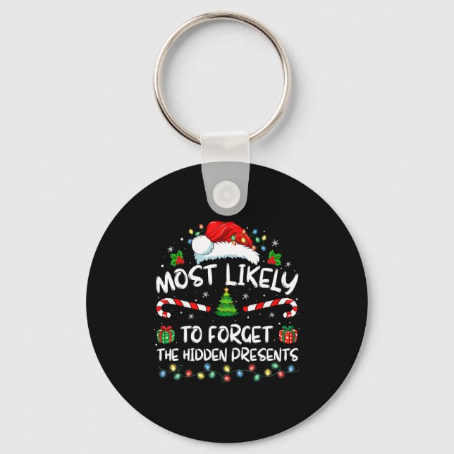 Chaveiro Mais Propenso a Esquecer o Natal Familiar Escondid (Frente)