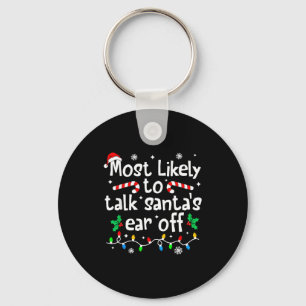 Chaveiro Mais Propenso a Falar a Orelha do Papai Noel no Na