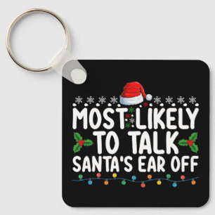 Chaveiro Mais Propenso a Falar a Orelha do Papai Noel no Na
