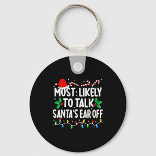 Chaveiro Mais Propenso a Falar Sem Parar com o Papai Noel E