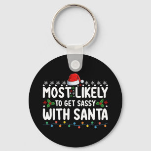 Chaveiro Mais Propenso a Ficar Sassy Com o Natal de Santa