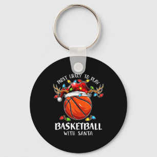 Chaveiro Mais Propenso a Jogar Basquete com o Papai Noel Na