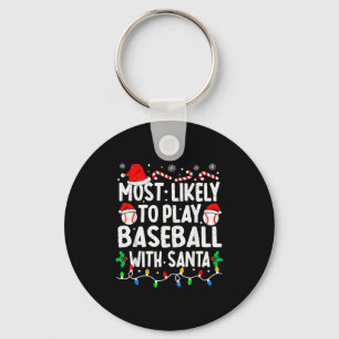 Chaveiro Mais Propenso a Jogar Beisebol Com o Papai Noel Co