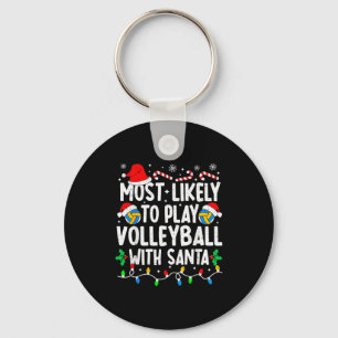 Chaveiro Mais Propenso a Jogar Vôlei com o Papai Noel Corre