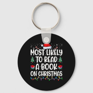 Chaveiro Mais Propenso a Ler um Livro no Natal Combinando F