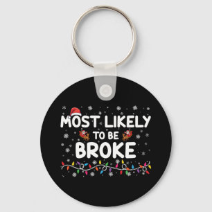 Chaveiro Mais Provável de Estar Falido Natal Família Combin