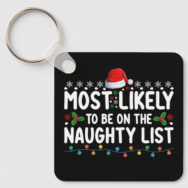 Chaveiro Mais Provável de Estar na Lista Travessa de Natal (Frente)