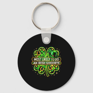 Chaveiro Mais provável de fazer um adeus irlandês trevo st