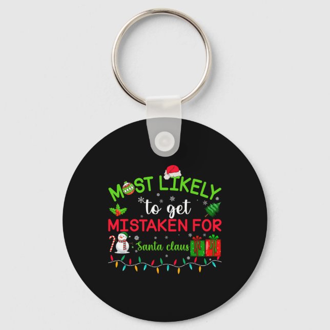 Chaveiro Mais Provável De Ser Confundido Com O Papai Noel  (Frente)