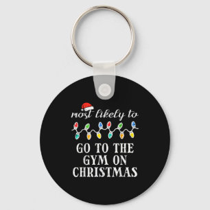 Chaveiro Mais Provável Ir à Academia no Natal Xmas Combinan