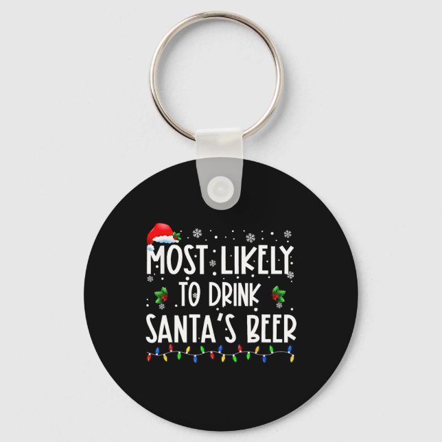Chaveiro Mais Provável Para Beber Beers De Natal Drinki (Frente)