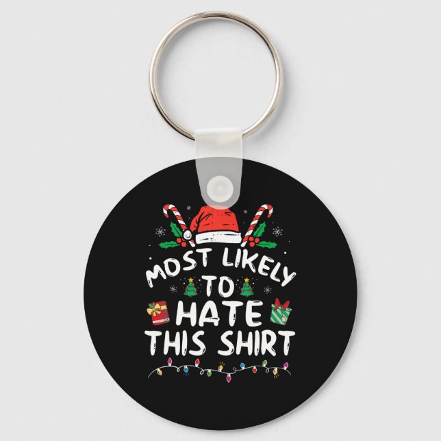Chaveiro Mais Provável Para Odiar Este Pijama De Natal Fami (Frente)