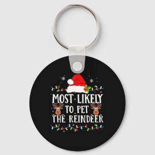 Chaveiro Mais Provável Para Pet The Reindeer Engraçado Fa D