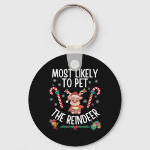 Chaveiro Mais Provável Para Pet The Reindeer Family Christm