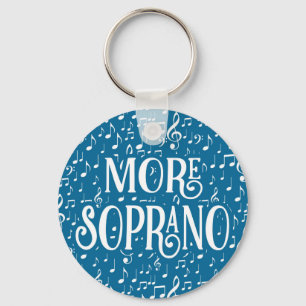 Chaveiro Mais soprano - cantor branco azul