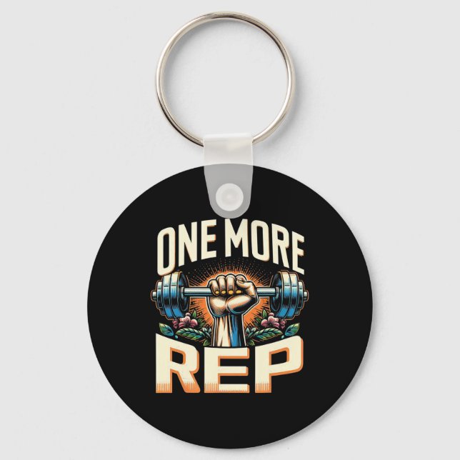 Chaveiro Mais Um Rep Barbell Bodybuilding (Frente)