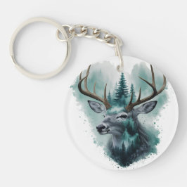 Chaveiro Majestésico Veado com Floresta