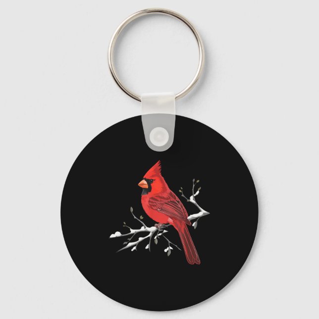 Chaveiro Majestic Red Cardinal Birdwatching Birdwatcher Bir (Frente)
