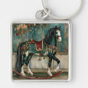 Chaveiro Majestoso Cavalo de Natal Vitoriano