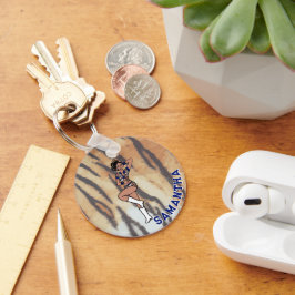 Chaveiro Majorette/ Dançer Blue Tiger #1