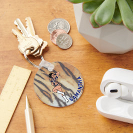 Chaveiro Majorette/ Dançer Blue Tiger #2