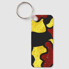 Chaveiro Majorette/ Dancer Keychain  Red Yellow Camo