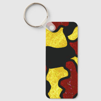 Chaveiro Majorette/ Dancer Keychain  Red Yellow Camo