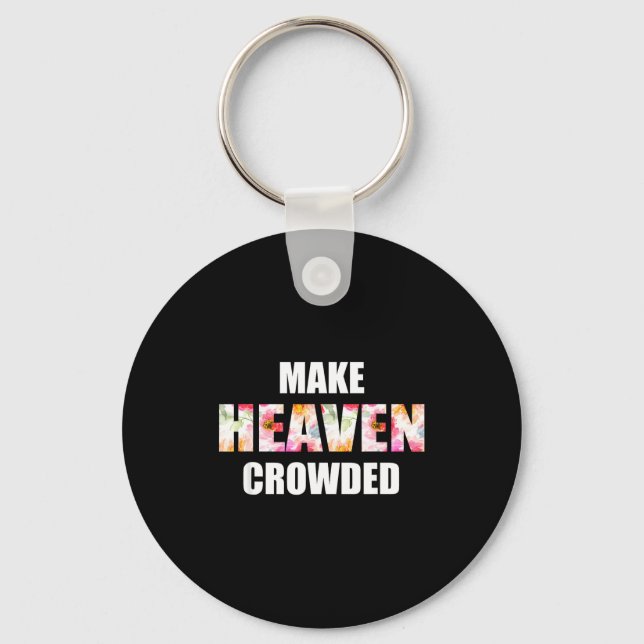 Chaveiro Make Heaven Crowded Floral Letter _ Christian Fait (Frente)