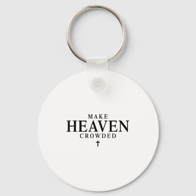 Chaveiro Make Heaven Crowded Retro Patriotic Christian Fait (Frente)
