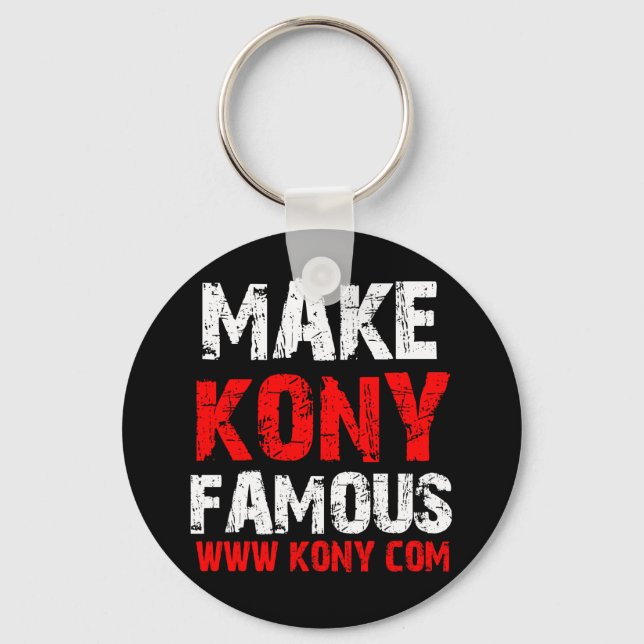 Chaveiro Make Kony Famous - Kony 2012 (Frente)