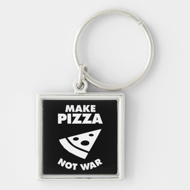 Chaveiro Make Pizza Not War (Frente)