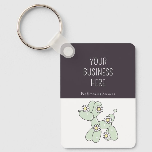 Chaveiro Mala de cão de balão (Frente)