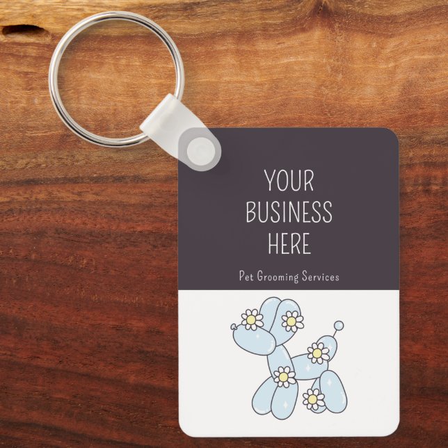 Chaveiro Mala de cão de balão (Frente)